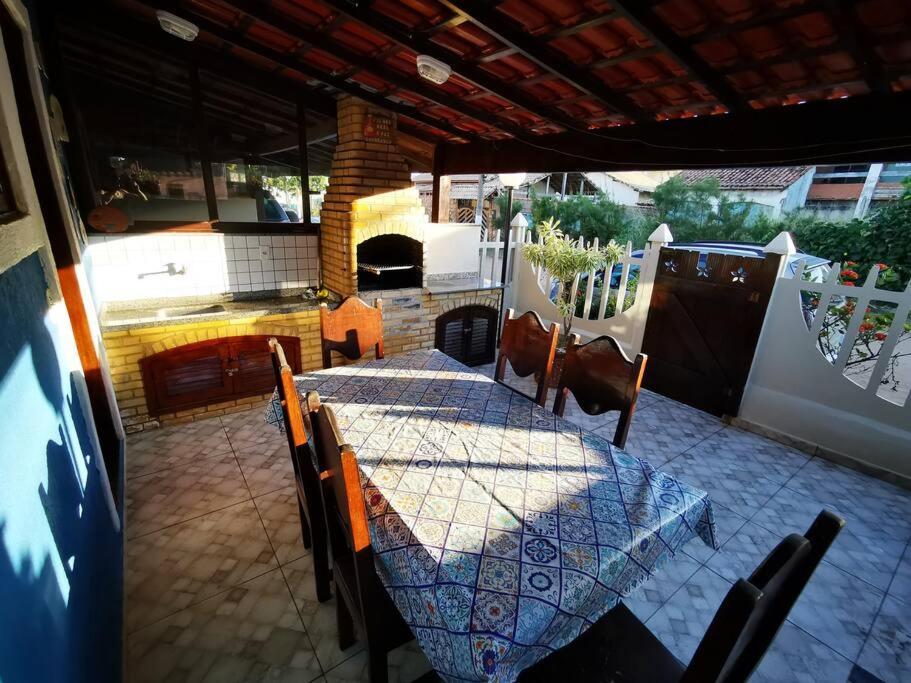 Casa Azul Na Praia Do Verao Vermelho Cabo Frio Esterno foto