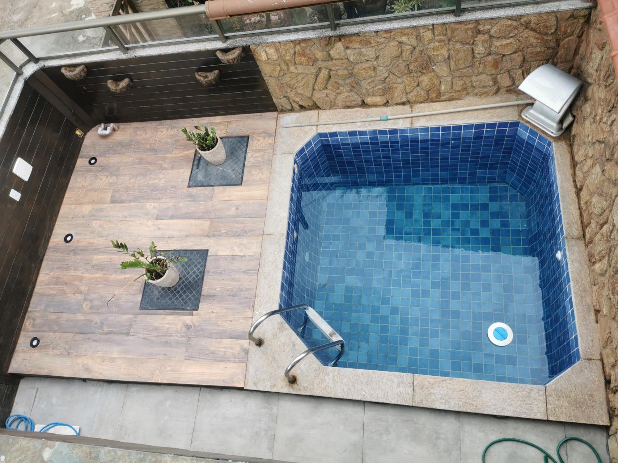 Casa Azul Na Praia Do Verao Vermelho Cabo Frio Esterno foto
